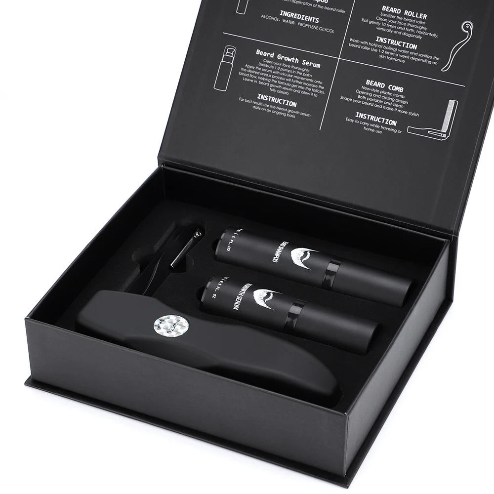 4-Piece Beard Growth & Care Kit