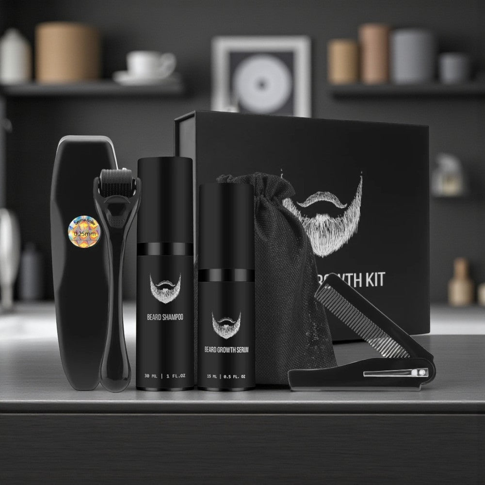 4-Piece Beard Growth & Care Kit